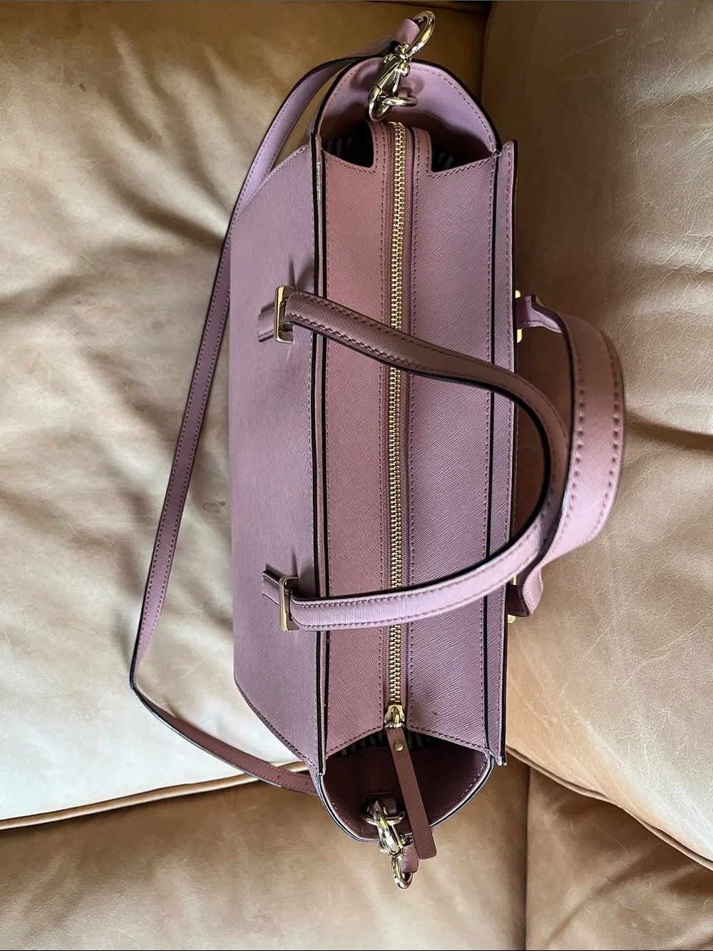 kate spade Mauve Pink Leather Shoulder Tote